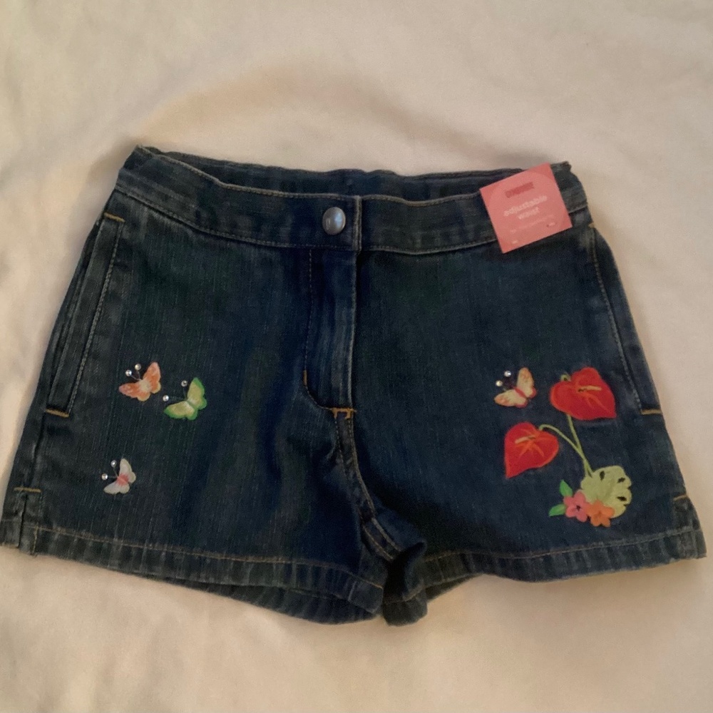 Girls size 5 denim shorts